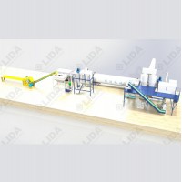 LIDA 2-3 T/H complete biomass wood pellets production line wood pellet mill pellet making machine